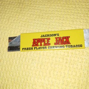JACKSON'S Apple Jack Fresh flavor chewing tobacco Box cutter Vintage